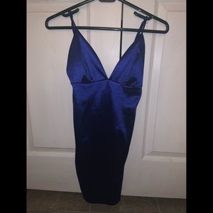 Blue mini dress